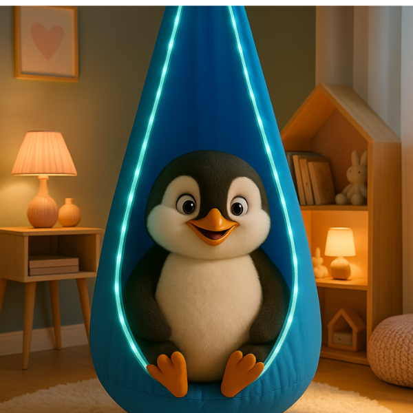 ⁦ערסל קפסולה עם תאורת LED – חוויית חיבוק מרגיעה לילדים!⁩ – תמונה ⁦6⁩