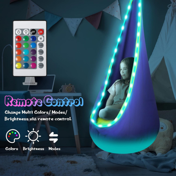 ⁦ערסל קפסולה עם תאורת LED – חוויית חיבוק מרגיעה לילדים!⁩ – תמונה ⁦5⁩