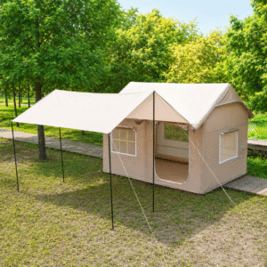 אוהל גלמפינג מתנפח AirLodge 350 עם גגון ענק ומשאבה